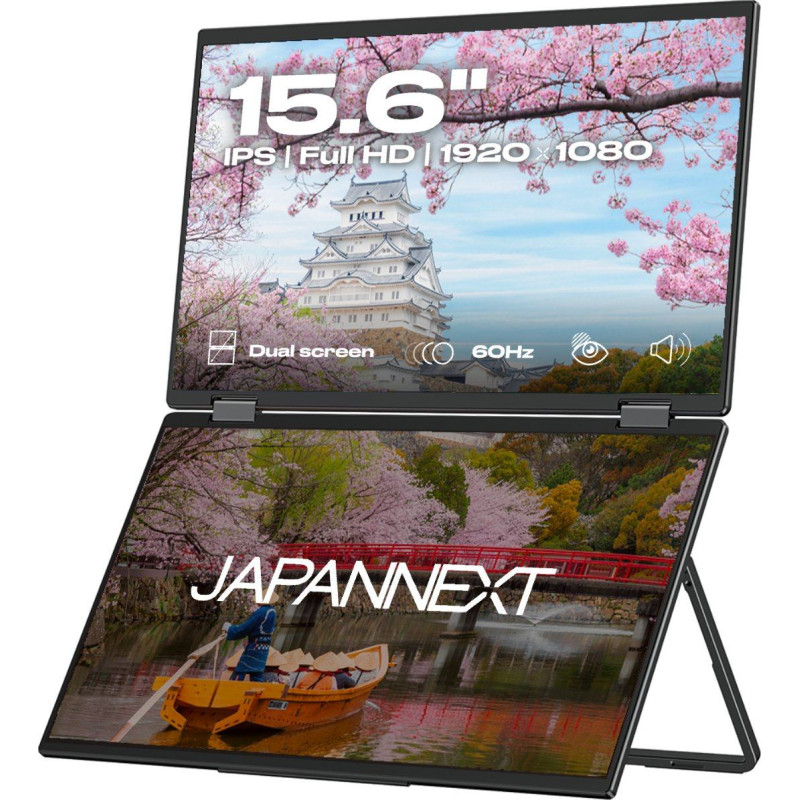 Japannext 39,6cm JN-DMD-IPS156F Dual-Monitor M-Touch FHD