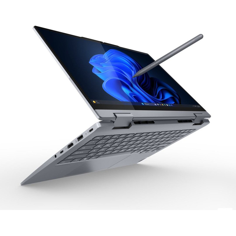 Lenovo ThinkBook 14 2-in-1 G5 IAU Intel Core Ultra 5 225U Hybrid (2-in-1) 35.6 cm (14") Touchscreen WUXGA 16 GB DDR5-SDRAM 512 GB SSD Wi-Fi 6E (802.11ax) Windows 11 Pro English Grey