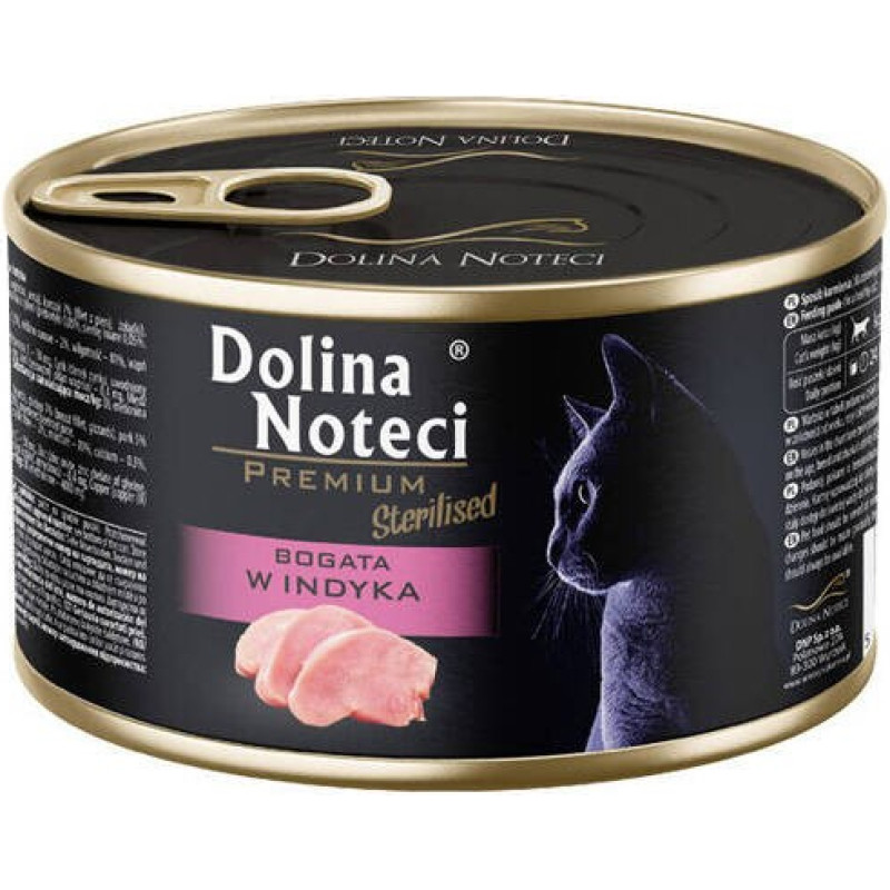 Dolina Noteci Premium Sterilised Rich in turkey - wet cat food - 185g