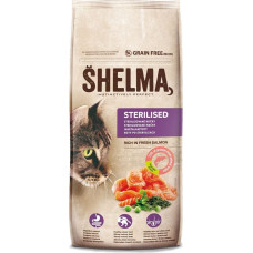 Shelma Sterilised Salmon - dry cat food - 8kg