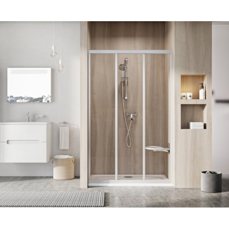 Ravak Du&scaron;o durys Ravak Supernova ASDP3-110 balta+plastikas Pearl 00VD01R211