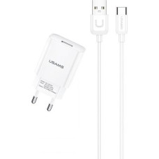 Usams Charger 1xUSB USB-C cable 2,1A T21