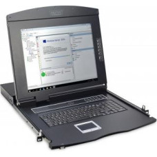 Digitus LCD Console 17inch KVM touchpad US keyboard