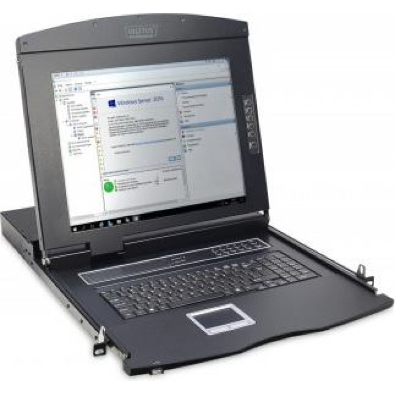 Digitus LCD Console 17inch KVM touchpad US keyboard