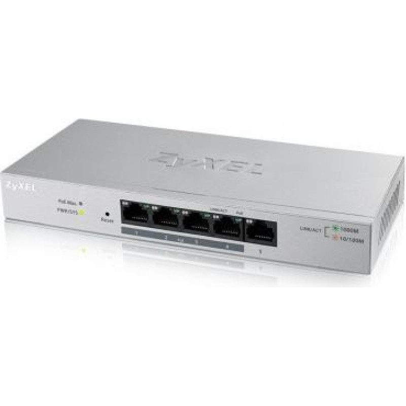 Zyxel GS1200-5HPV2-EU0101F Smart Switch 5xGigabit 4xPOE 60W