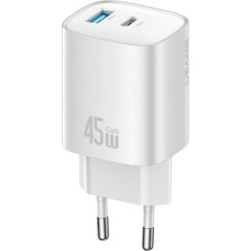 Usams Charger T66 45W GaN CC290 USB-A + USB-C