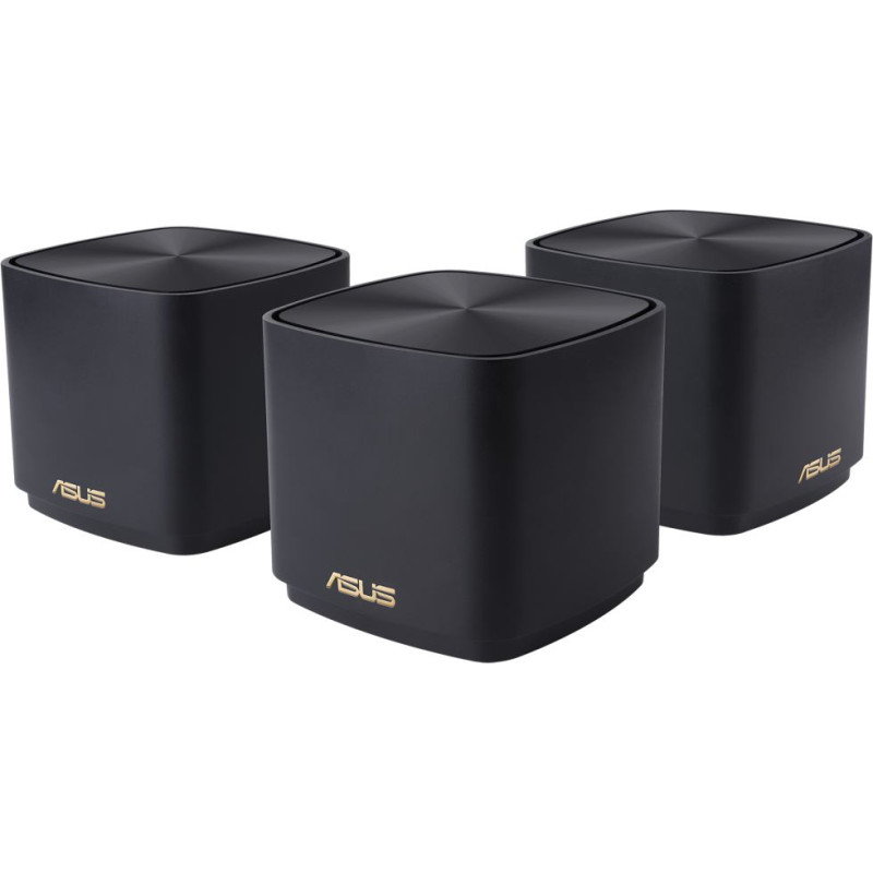 Asus ZenWiFi XD4 Plus (B-3-PK) Kaks sagedusala (2,4 GHz / 5 GHz) Wi-Fi 6 (802.11ax) Must 2 Sisemodem