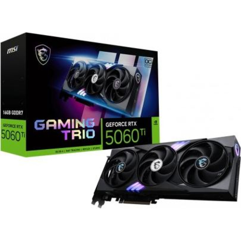 MSI Graphics card GeFroce RTX 5060 Ti 16G GAMING TRIO OC
