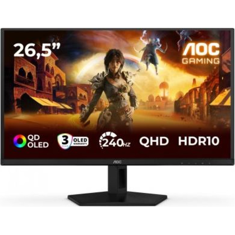 AOC Monitor 26.5 inches Q27G41ZDF QD-OLED 240Hz HDMIx2 DP