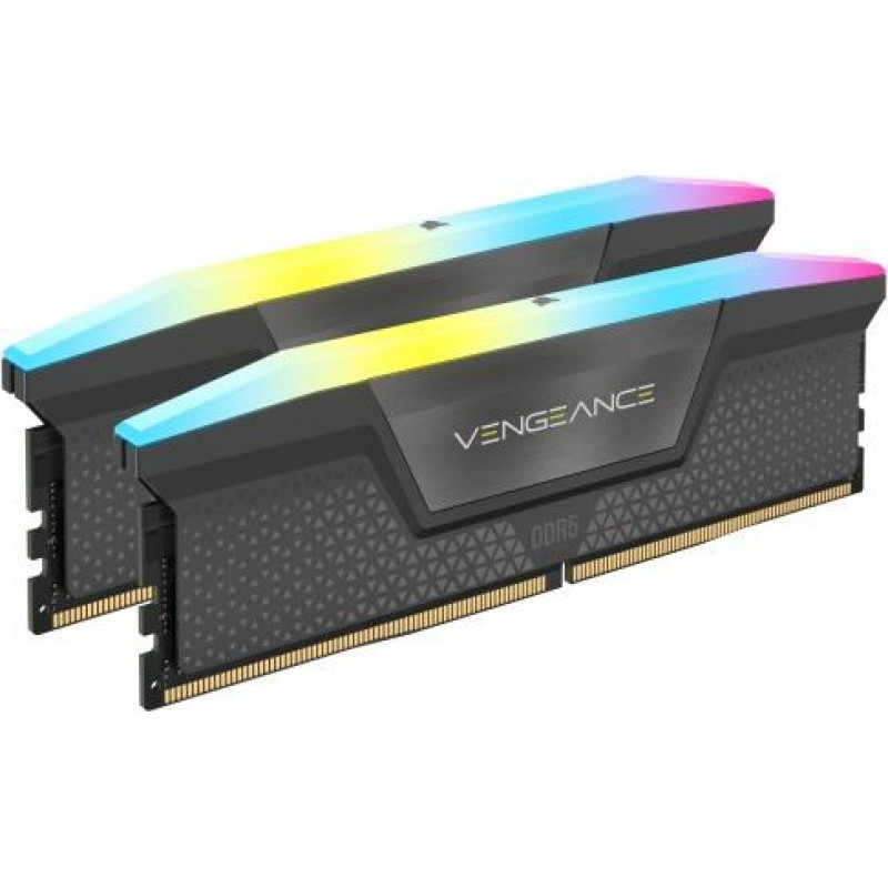 Corsair Memory DDR5 Vengeance RGB 32GB/6000 (2x16GB) CL38 Intel XMP & AMD EXPO