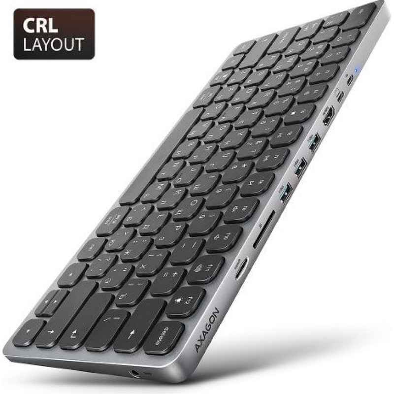 Axagon HMC-KB-CRL hub + keyboa rd 5Gbps HDMI PD Cyrili