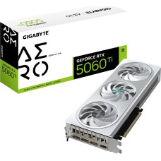 Gigabyte GeForce RTX 5060 Ti AERO OC 16G Graphics Card - 16GB GDDR7, 128bit, PCI-E 5.0, 2647MHz Core Clock, 3 x DisplayPort, 1 x HDMI, GV-N506TAERO OC-16GD
