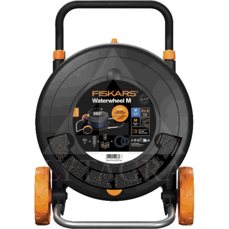 Fiskars Niisutusm&auml;hik M voolikuga (1/2), 20 m, 1071639.
