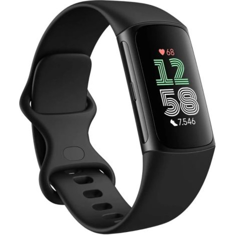 Fitbit Charge 6 Advanced Fitness and Health Tracker, Obsidian EU