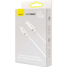 Baseus Type-C Superior Series SUPERVOOC 65W, 1m White (CAYS000902)