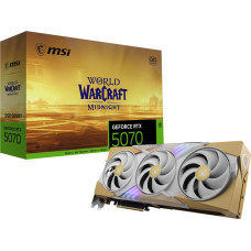 MSI Karta graficzna MSI GeForce RTX 5070 World of Warcraft Midnight Light Edition OC 12GB GDDR7 DLSS4 (G507012WMLEC)