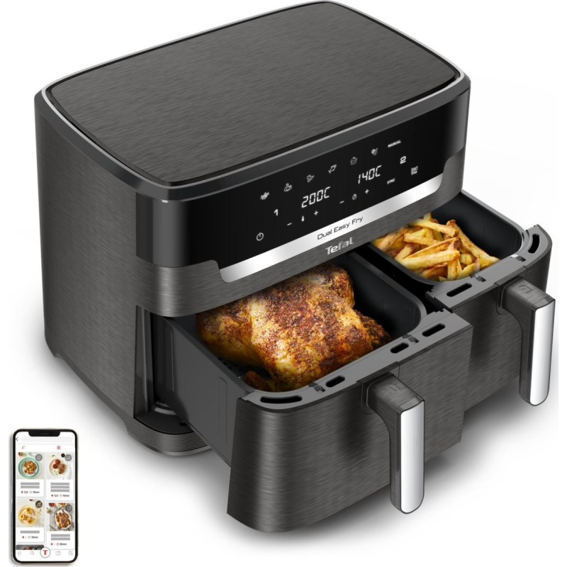 Tefal Hot air fryers XXL Dual Easy Fry, EY942HE0