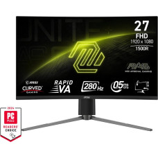 MSI MAG 276CPXF - 27" | Rapid VA Curve 1500R | Full HD | 0.5ms | 280Hz