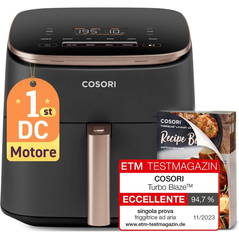 Cosori Turboblaze air fryer 6L chef edition black EU KAAPAFCSNEU0176Y