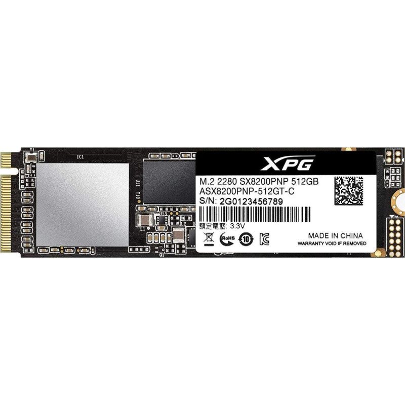 Adata Drive XPG SX8200 PRO 512GB PCIe 3.5/2.3 GB/s M.2