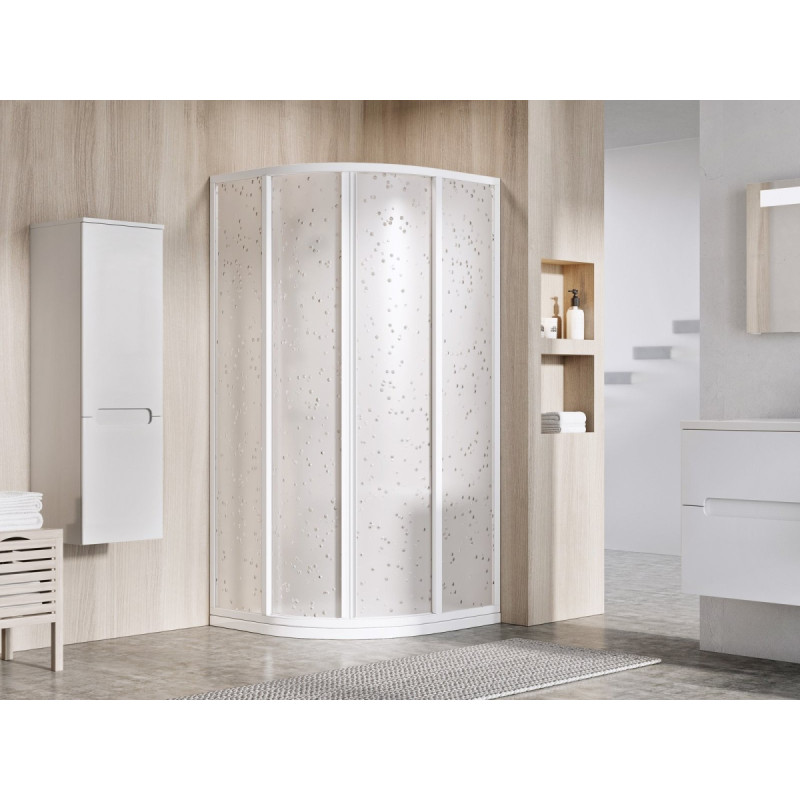 Ravak Du&scaron;o kabina RAVAK Supernova SKCP4-80 baltas + plastikas Pearl, 3114O10211