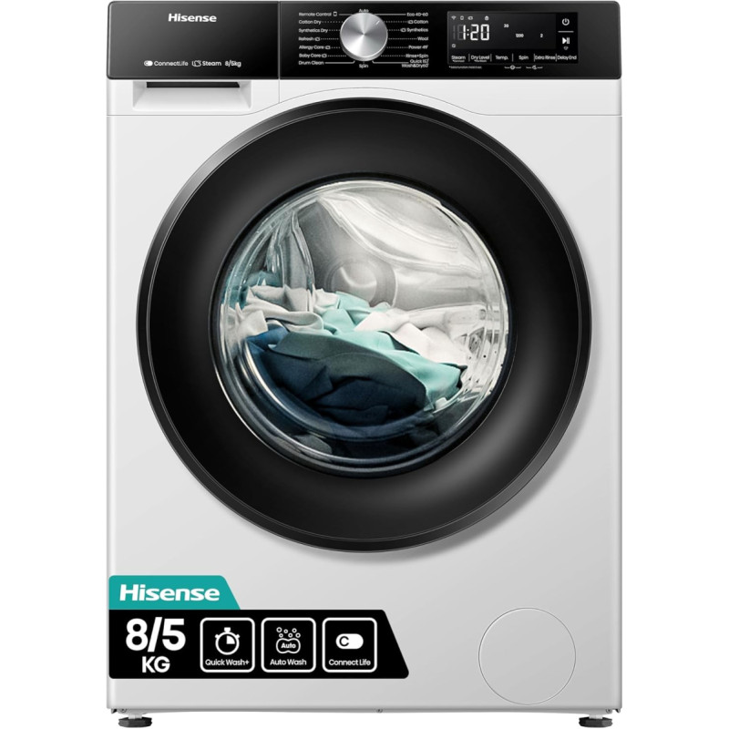 Hisense Skalbimo ma&scaron;ina su džiovinimo funkcija Hisense WD3S8043BW3