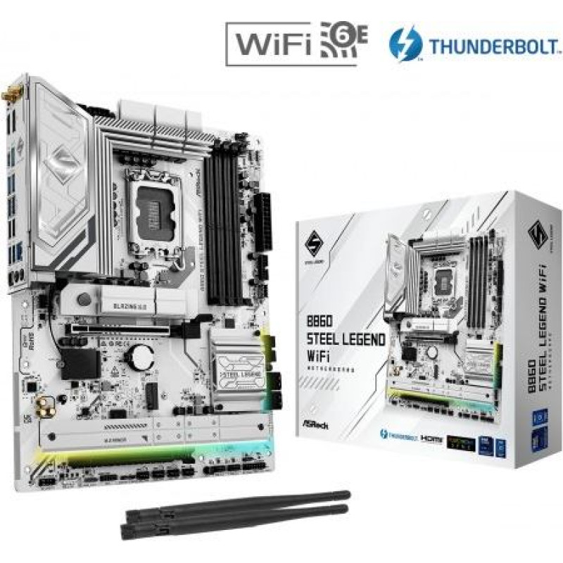Asrock Motherboard B860 Steel Legend WiFi s1851 4DDR5 TB ATX