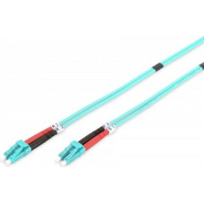 Digitus Patch cord FO LC/LC, dplx, MM 50/125, OM3, LSOH, 1m, turquoise
