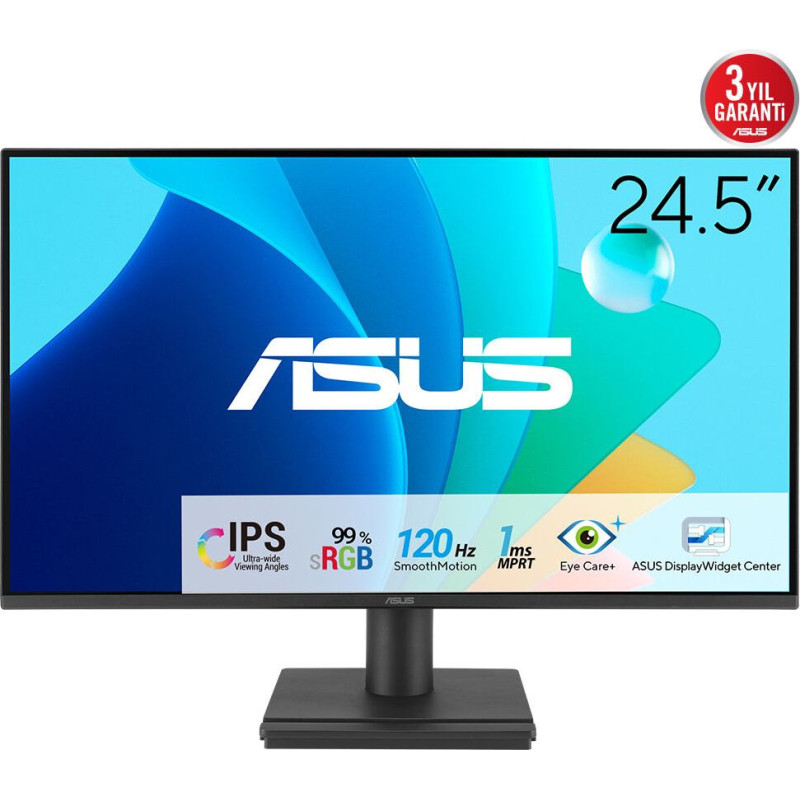 Asus VA259HGA PC lamekuvar 62,2 cm (24.5") 1920 x 1080 pikslit Full HD LCD Must