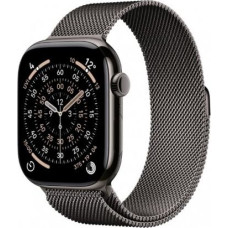 Apple Watch Series 11 GPS + Cellular 46mm Slate Titanium Case with Slate Milanese Loop M/L
