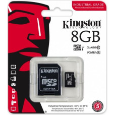 Kingston Memory card microSD 8GB CL10 UHS-I Industrial