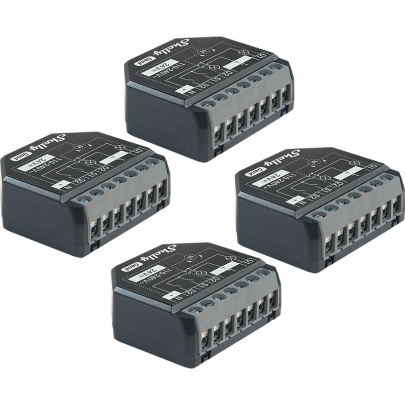 Shelly Set of 4 Shelly 2PM Gen4 Zigbee/Matter Controllers