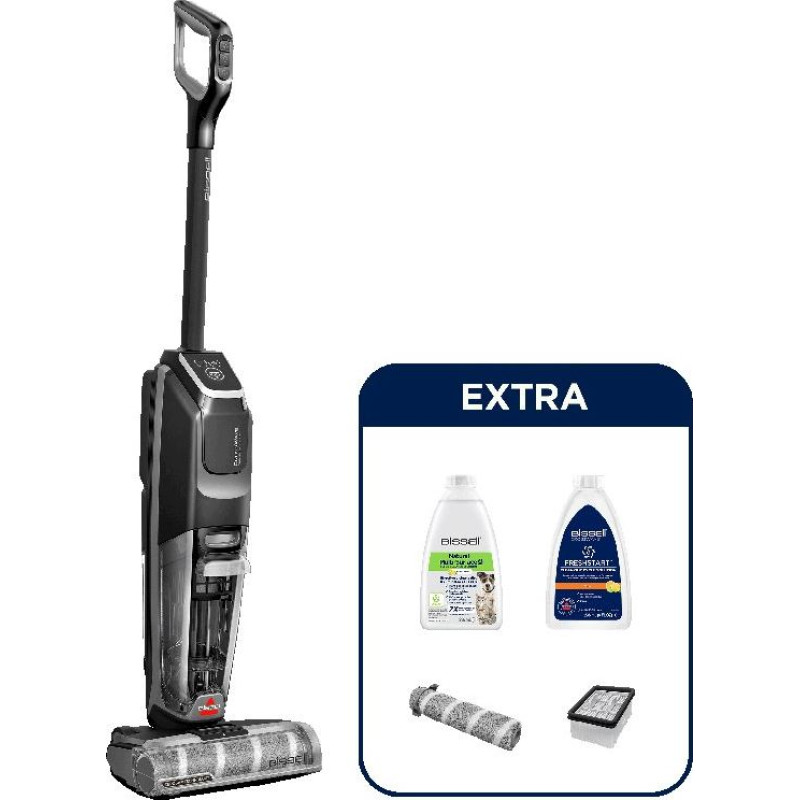 Bissell CrossWave OmniForce Edge Pro Upright vacuum Battery Dry&wet Polytetrafluoroethylene (PTFE) Bagless 0 L 200 W Black