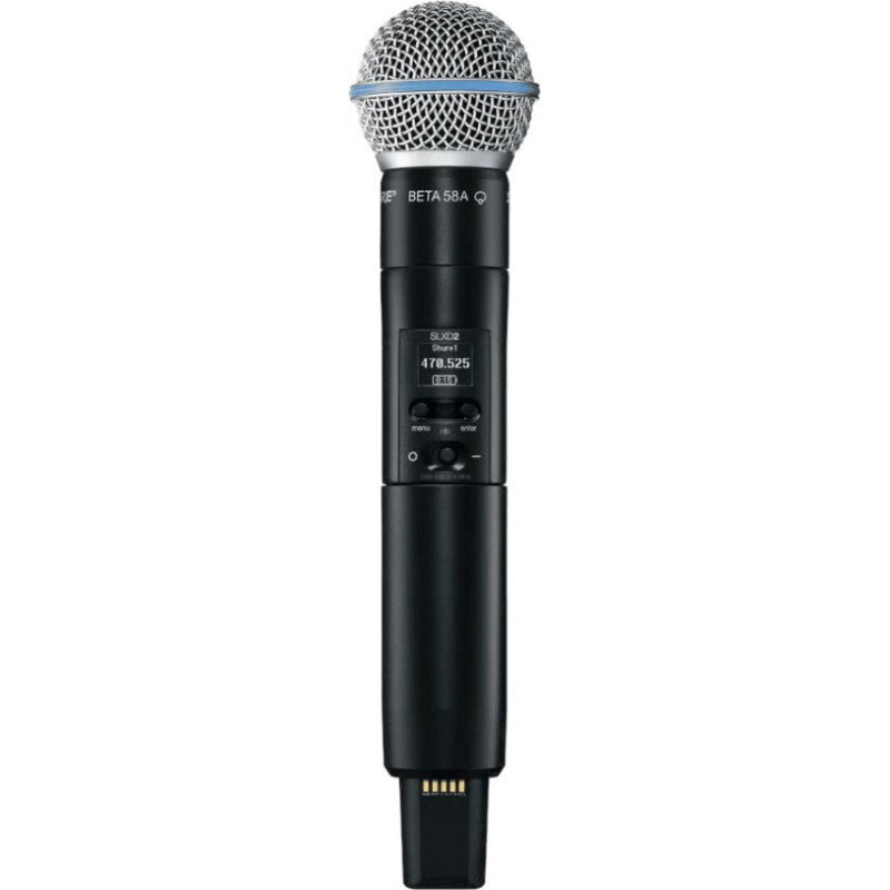Shure SLXD2/B58=-G59 - handheld transmitter with Beta&reg;58A capsule, 470&ndash;514 MHz