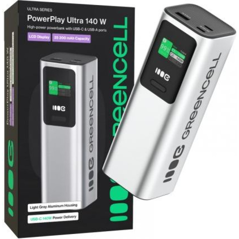 Green Cell Powerbank 25200mAh 140W PD
