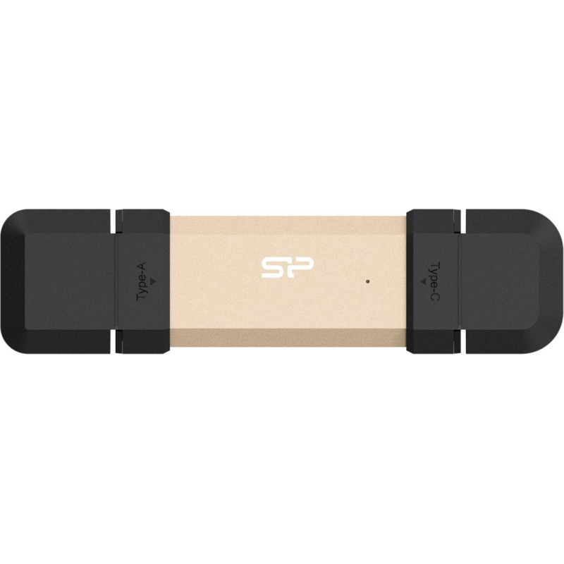 Silicon Power DS72 USB flash drive 500 GB USB Type-A / USB Type-C 3.2 Gen 2 (3.1 Gen 2) Gold