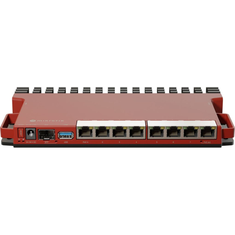 Mikrotik L009UiGS-RM wired router 2.5 Gigabit Ethernet, Gigabit Ethernet Red