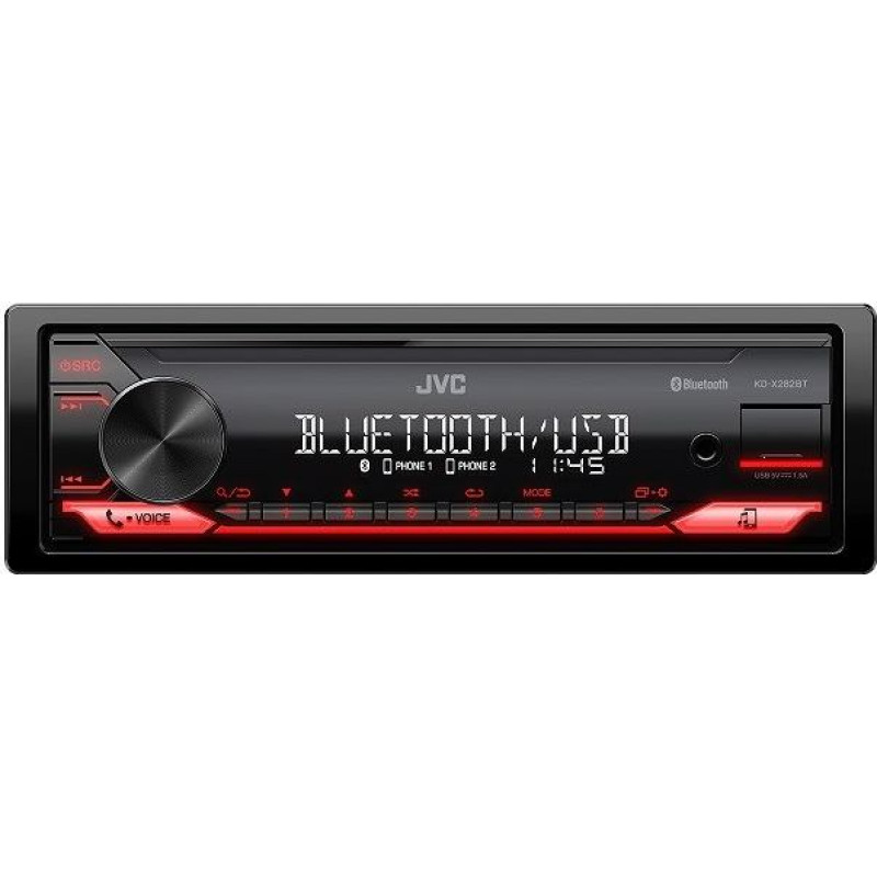 JVC CAR RADIO JVC KDX-282BT RED