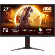 AOC Monitor U27G4XM 27-inch Fast IPS 4K 160Hz Mini LED HDMI DP Pivot