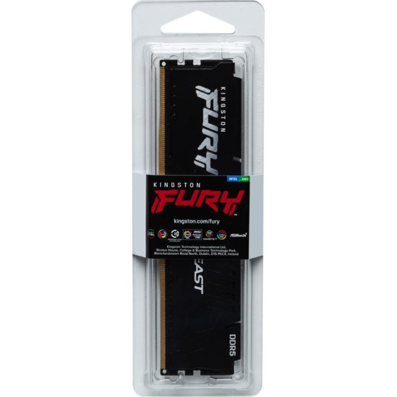 Kingston Technology FURY Beast 16GB 5600MT/s DDR5 CL40 DIMM Black