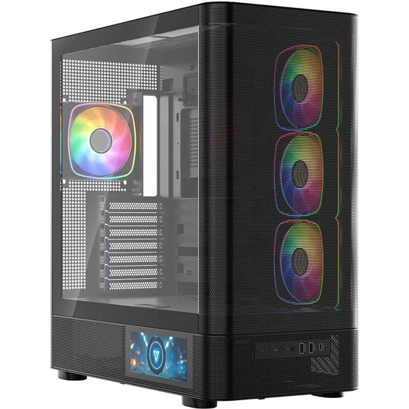 Modecom PC case Volcano AQ400 ARGB MIDI BLACK