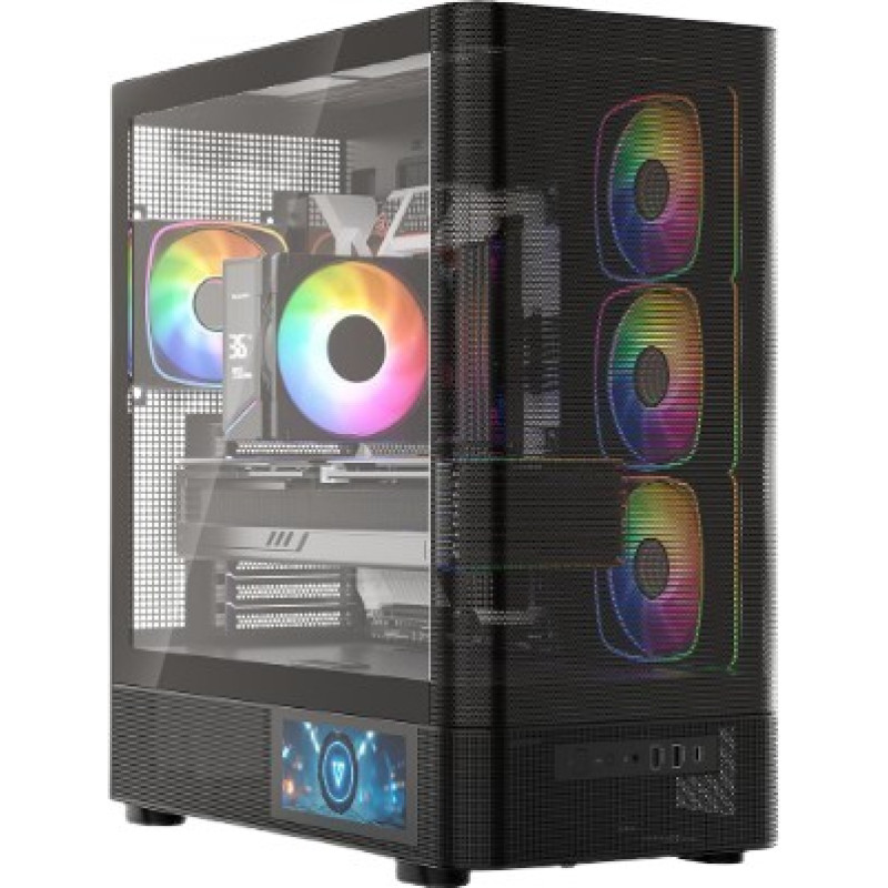 Modecom PC case Volcano AQ400 ARGB MIDI BLACK