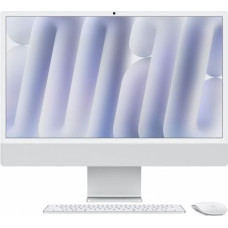 Apple iMac 24 inch: M4 10/10, 24GB, 512GB SSD - Silver