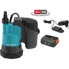 Gardena Laetav akupump 14600-20, 2000/2 + aku + laadija 970508901