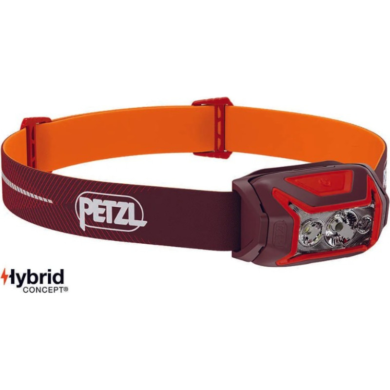 Petzl Pealamp, mis paigaldatakse peale, ACTIK CORE, E065AB02, punane