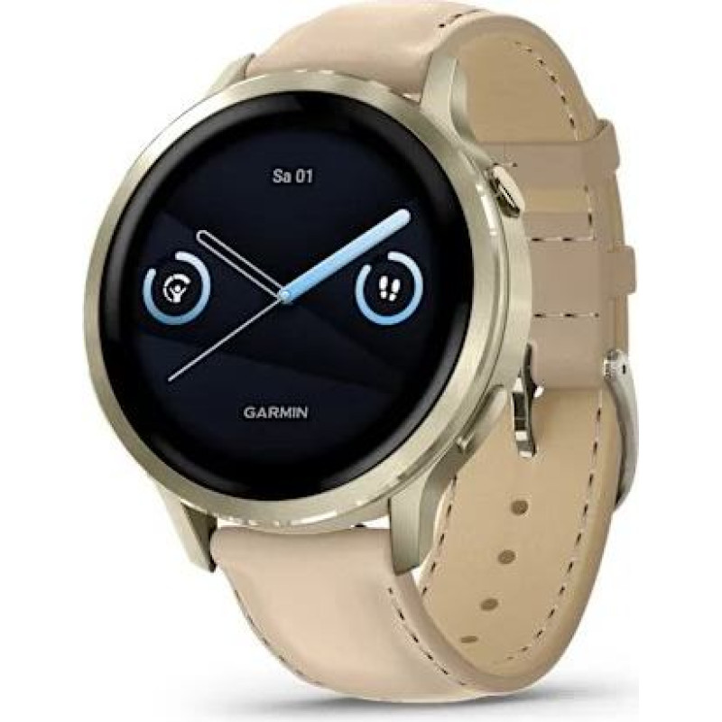 Garmin Venu 4 3.05 cm (1.2") AMOLED 41 mm Digital 390 x 390 pixels Touchscreen Gold Wi-Fi GPS (satellite)