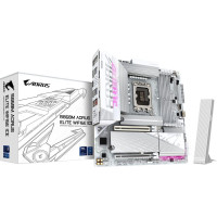 Gigabyte B860M AORUS ELITE WF6E ICE Motherboard - Intel Core Ultra Series CPUs, 12+1+2+1 Phases VRM, up to 9200MHz DDR5, 1xPCIe 5.0 + 2xPCIe 4.0 M.2, 2.5GbE LAN, WIFI 6E, USB 4