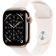 Apple Watch Series 11&nbsp;GPS + Cellular 46mm&nbsp;Gold Titanium Case with Light Blush Sport Band - M/L