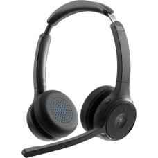 Cisco Słuchawki Cisco HS-WL-722Q-BUNA-C słuchawki/zestaw słuchawkowy Bezprzewodowy Opaska na głowę Biuro/centrum telefoniczne Bluetooth Czarny