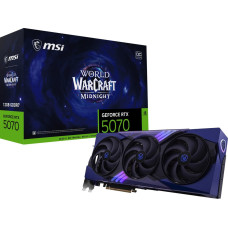 MSI Karta graficzna MSI GeForce RTX 5070 World of Warcraft Midnight Void Edition OC 12GB GDDR7 DLSS4 (G507012WMVEC)